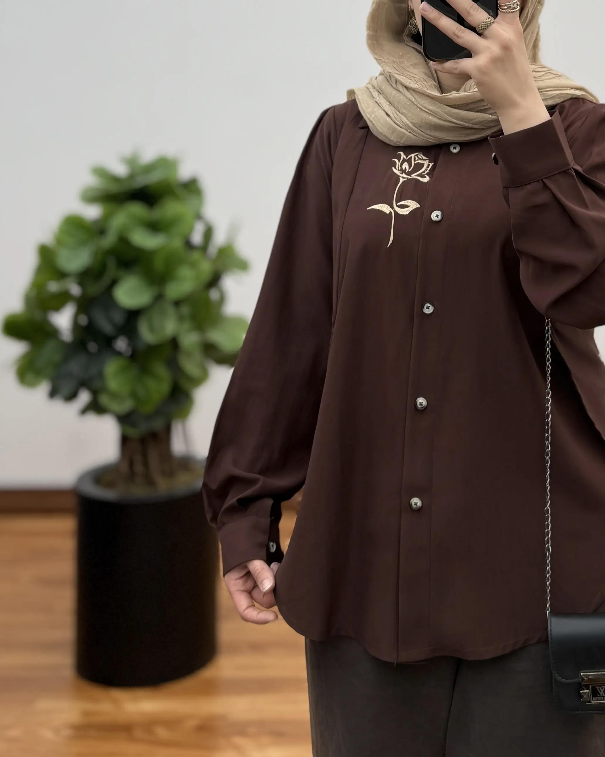شومیز مجلسی الیزه طرح گلدوزی